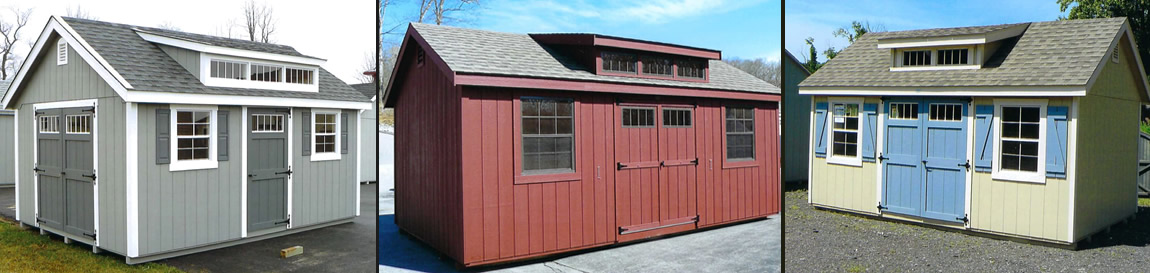 Deluxe Cape Shed Packages with Dormers